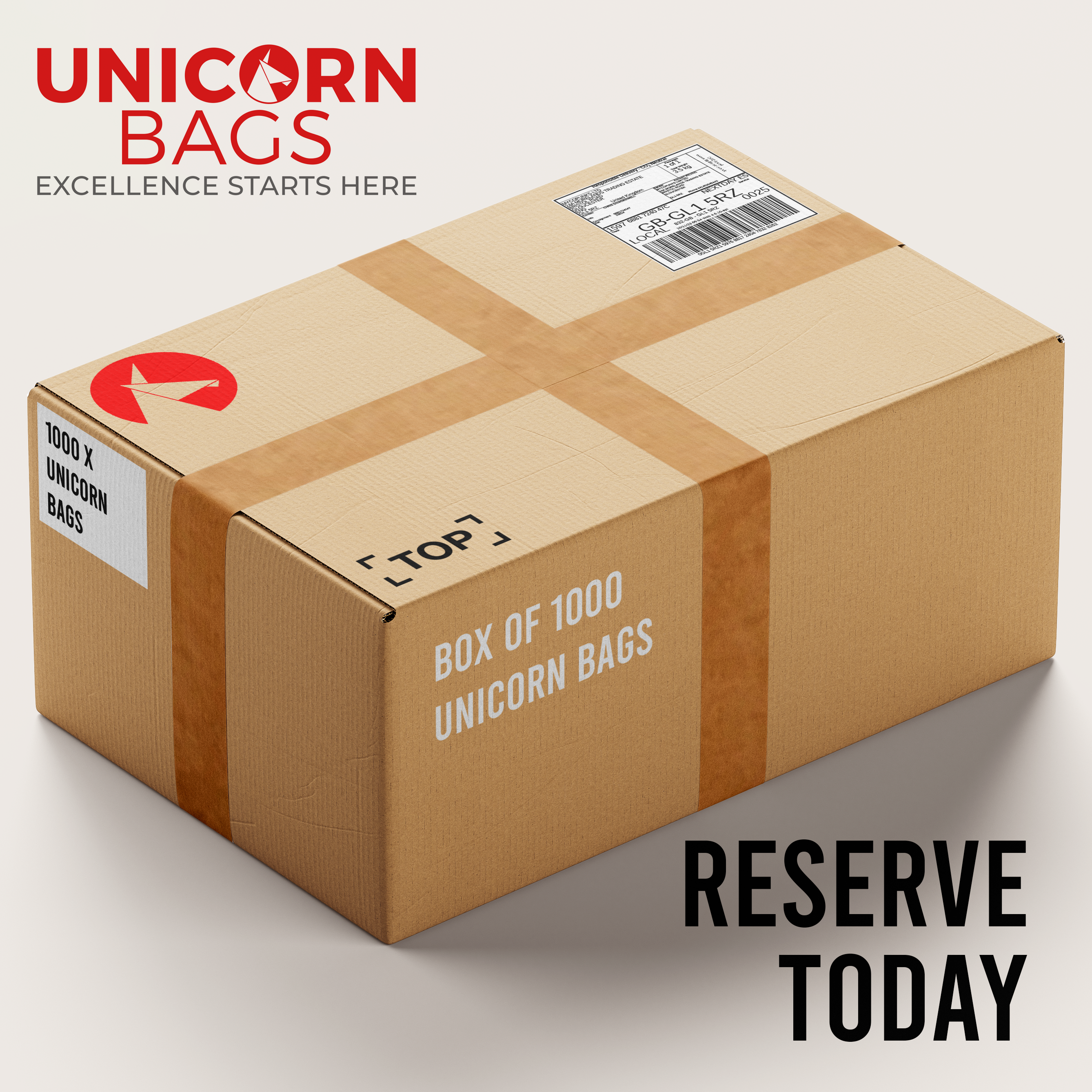OCTOBER DROP Unicorn Mushroom Grow Bags by the box (1000)